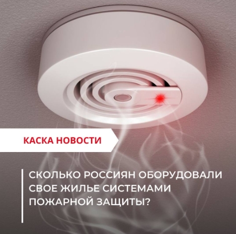 Сколько россиян оборудовали свое жилье противопожарными системами?